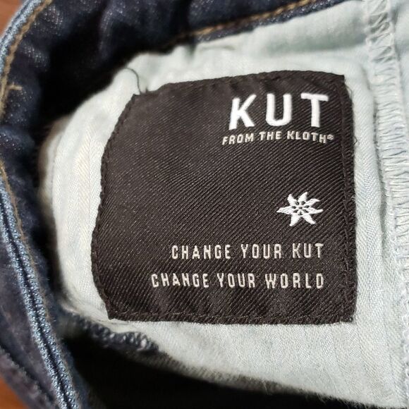 Kut From The Kloth Sophia Denim Culottes Jeans 2 Dark Wash - Picture 11 of 11